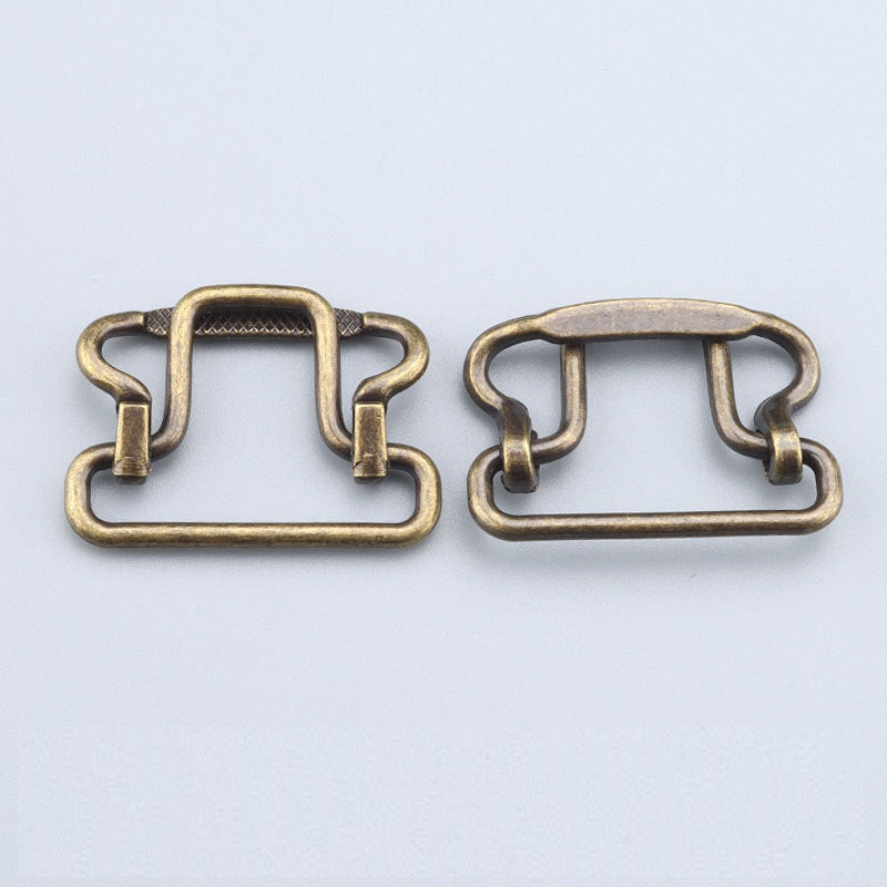 28mm Electroplated Alloy Buckles for Men's Suit Vests Adjustment Buttons 8pcs D