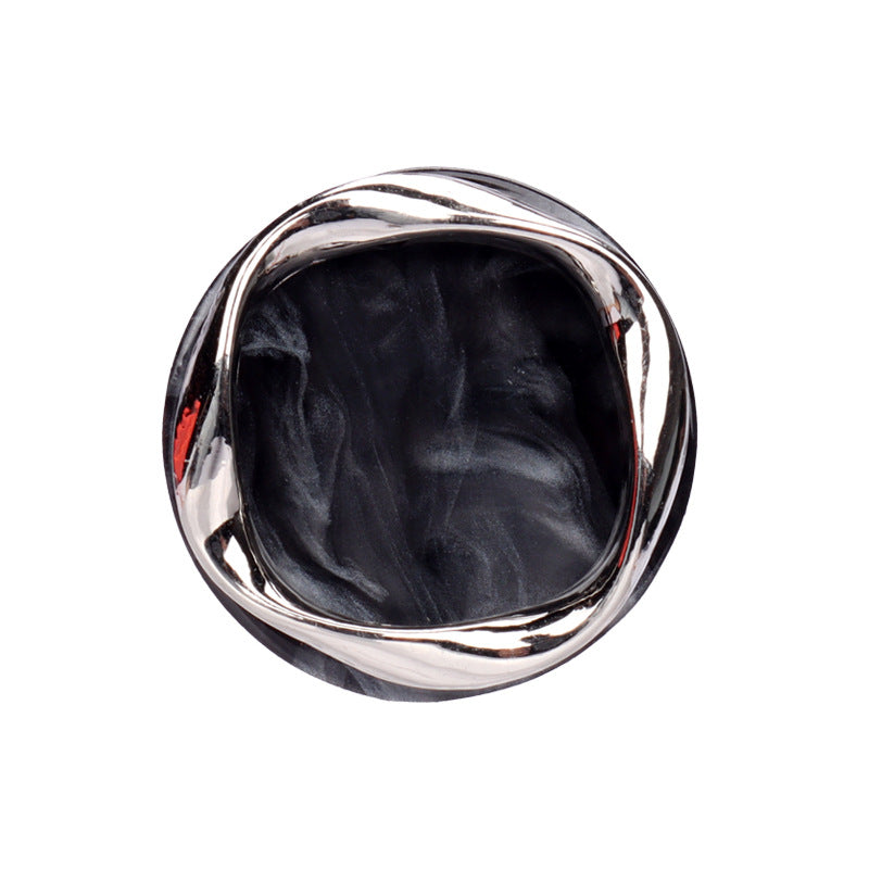 Beige Black Red Brown Resin Metal Shank Buttons for Women's Clothing 10pcs Black