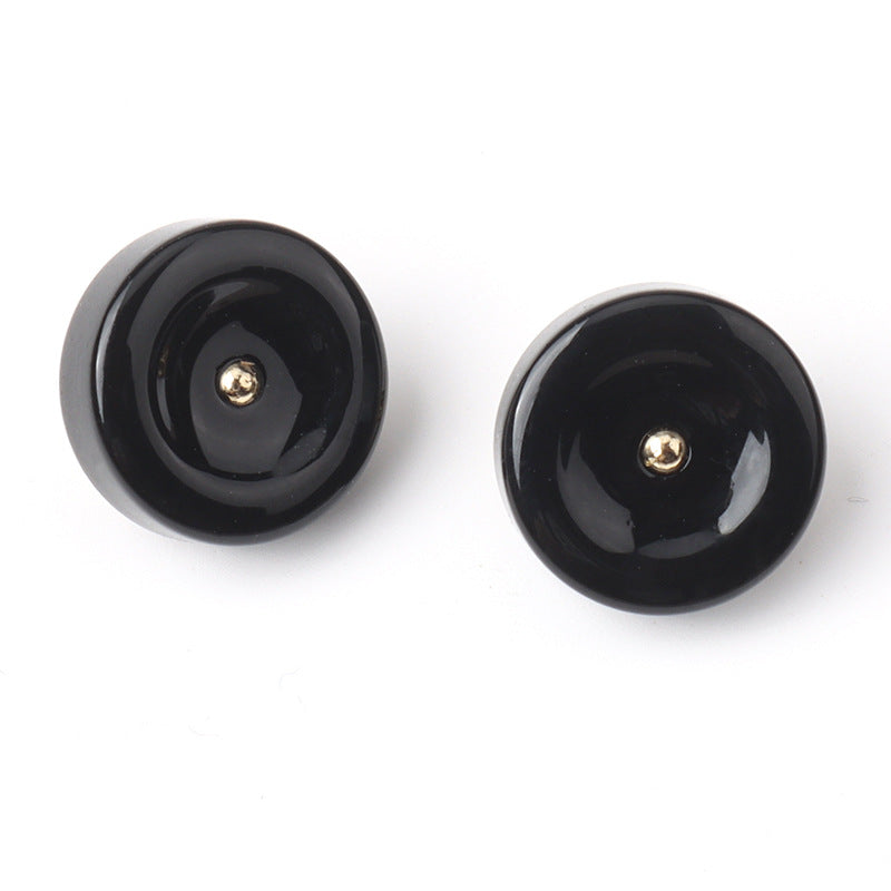 11mm Round Resin Shank Buttons for Women's Cheongsam Shirts Hanfu 20pcs