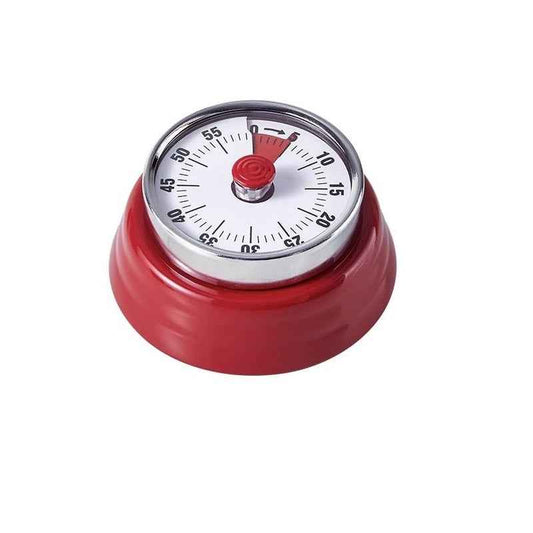Metal Mechanical Timer 60-Minute – Magnetic Red