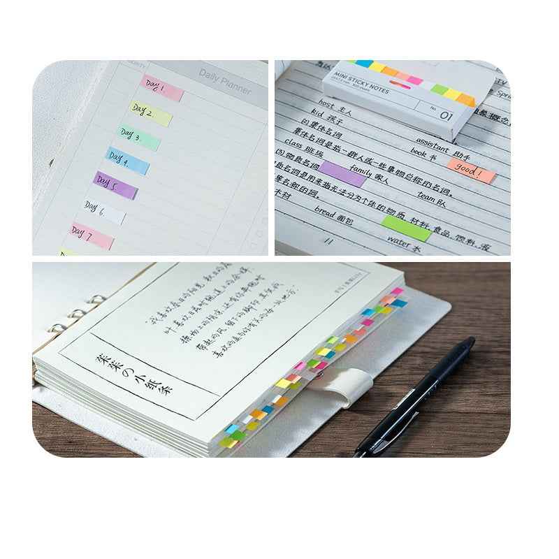 42 Pads 40x10mm Mini Sticky Notes Flags Tabs Page Markers 14 Color