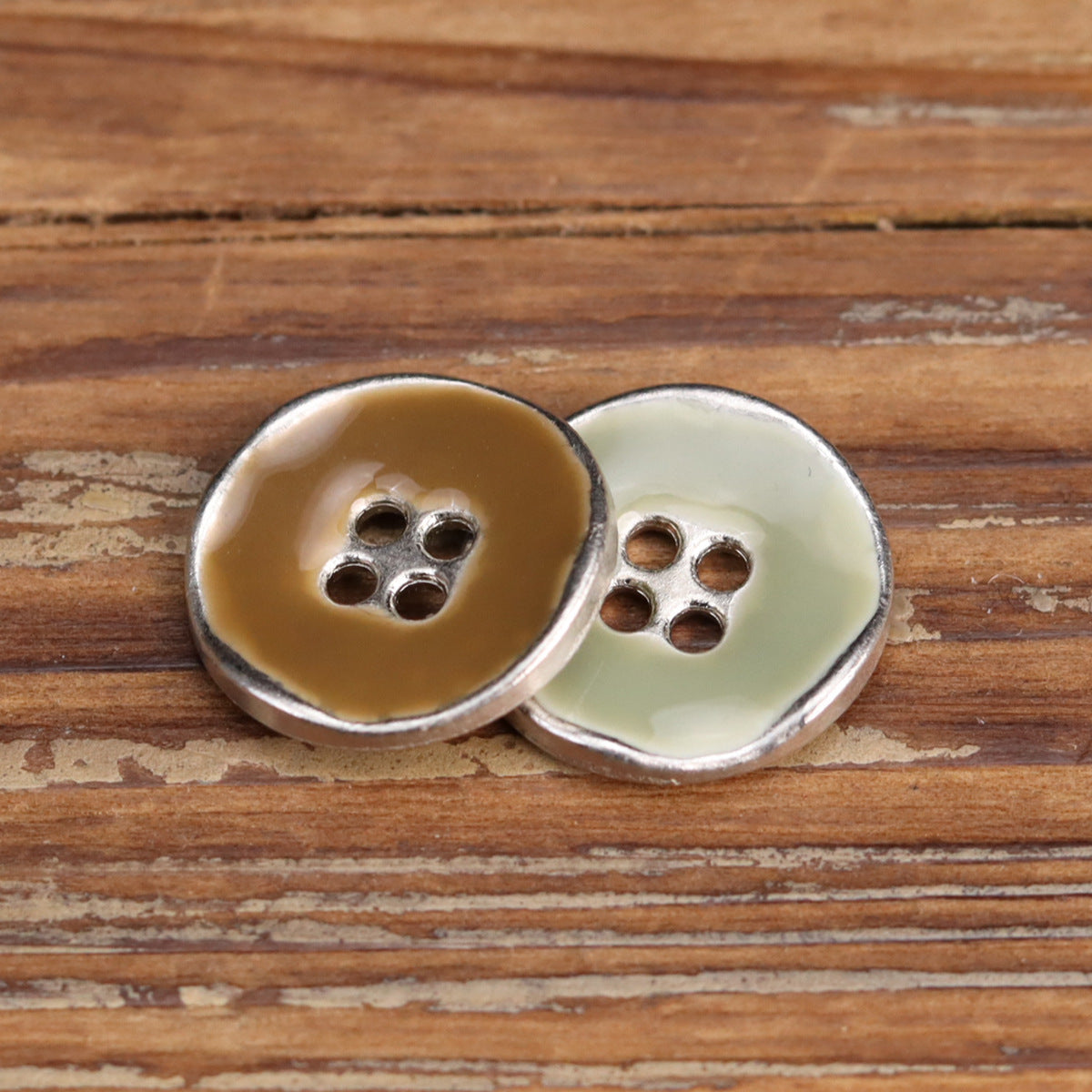 16.5mm Glued Metal Buttons for Kids' Shirts Coats 20 Pack