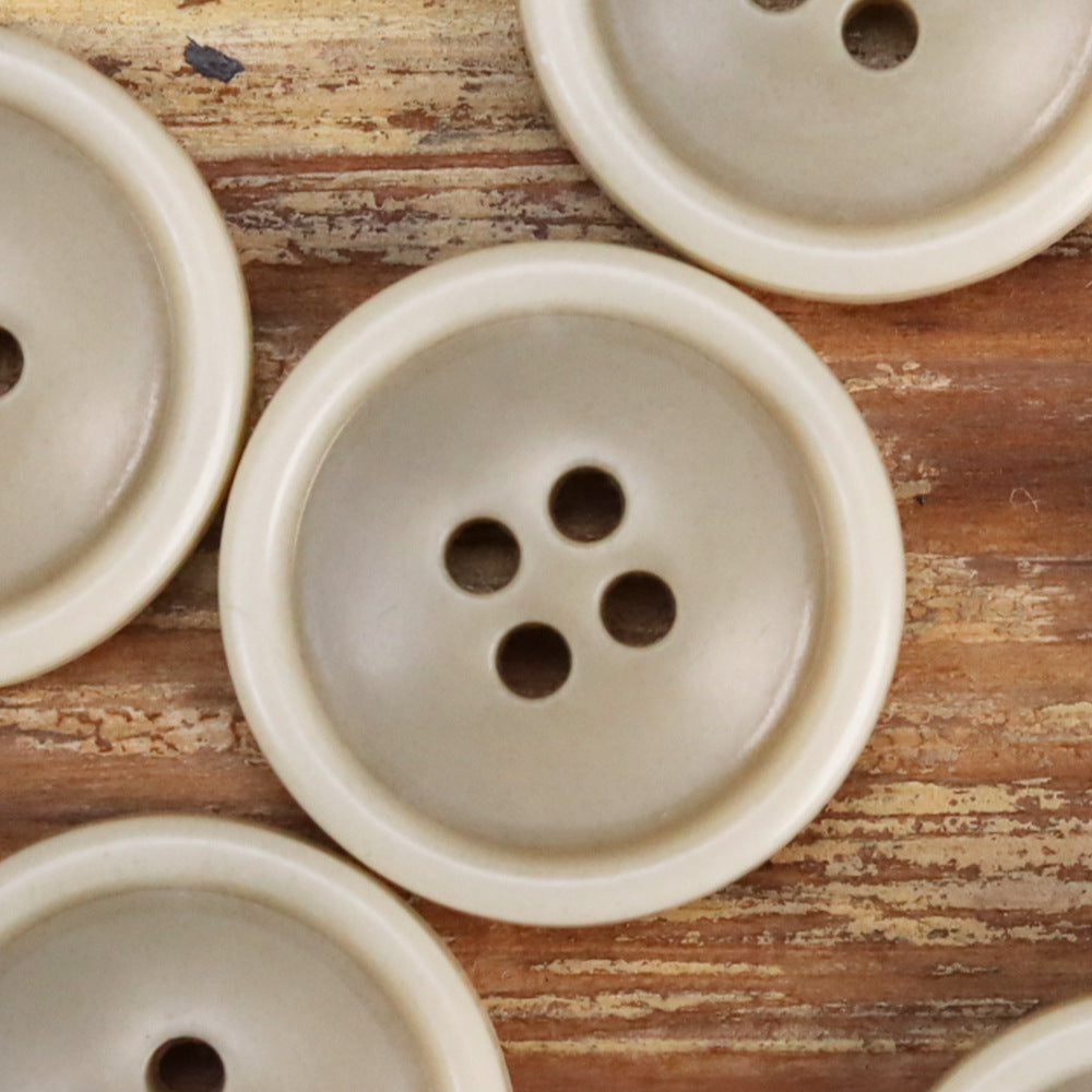 Black Khaki Beige Urea Buttons for Men's Jackets 30 Pack Light Beige