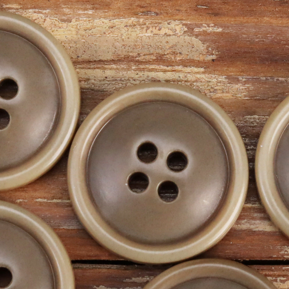 Black Khaki Beige Urea Buttons for Men's Jackets 30 Pack Khaki