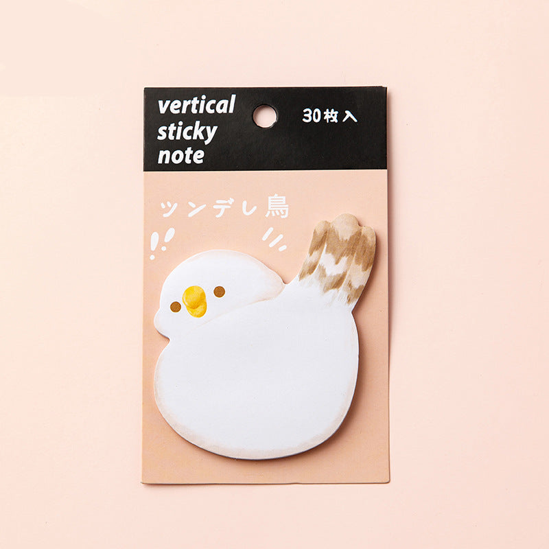 Animal Shaped Sticky Notes | Rabbit, Cat, Dog & Bird Memo Pads,12-Pack