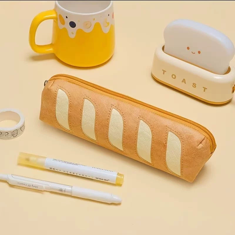 FERVENT Baguette Bread Pen Case | DuPont Paper Pencil Pouch Khaki