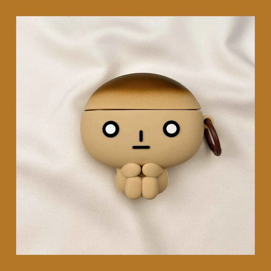 Japanese Kawaii Burnt Toast Character AirPods Case A