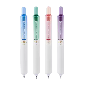Penac Mini Pocket Gel Pens, 0.5mm Quick-Drying Waterproof Black Ink, 4-Pack