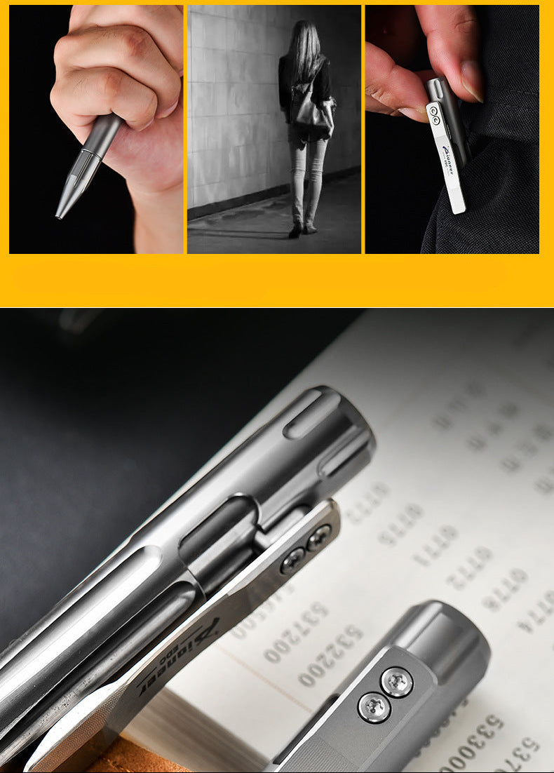 Titanium Alloy EDC Tactical Pen, 12.7cm, Polished / Matte / Iridescent Finish