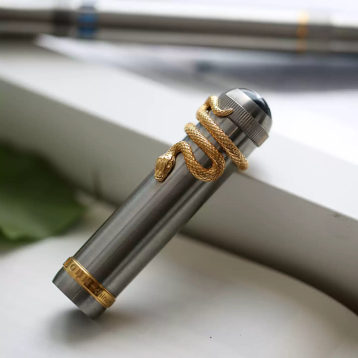 MAJOHN P137 Titanium Fountain Pen | 2025 Year of the Snake Limited Edition