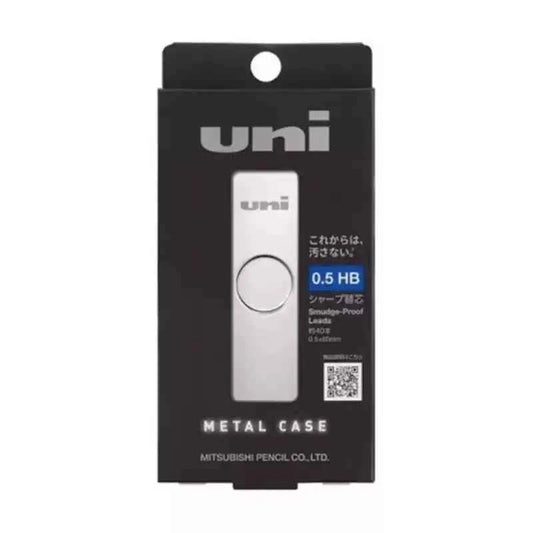 Uni Smudge Proof Pencil Leads Metal Case 0.3/0.5 HB 0.5mm