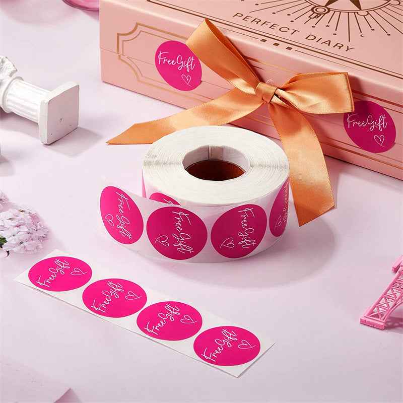 1000 kostenlose selbstklebende Geschenkaufkleber, Etiketten, 3,8 cm