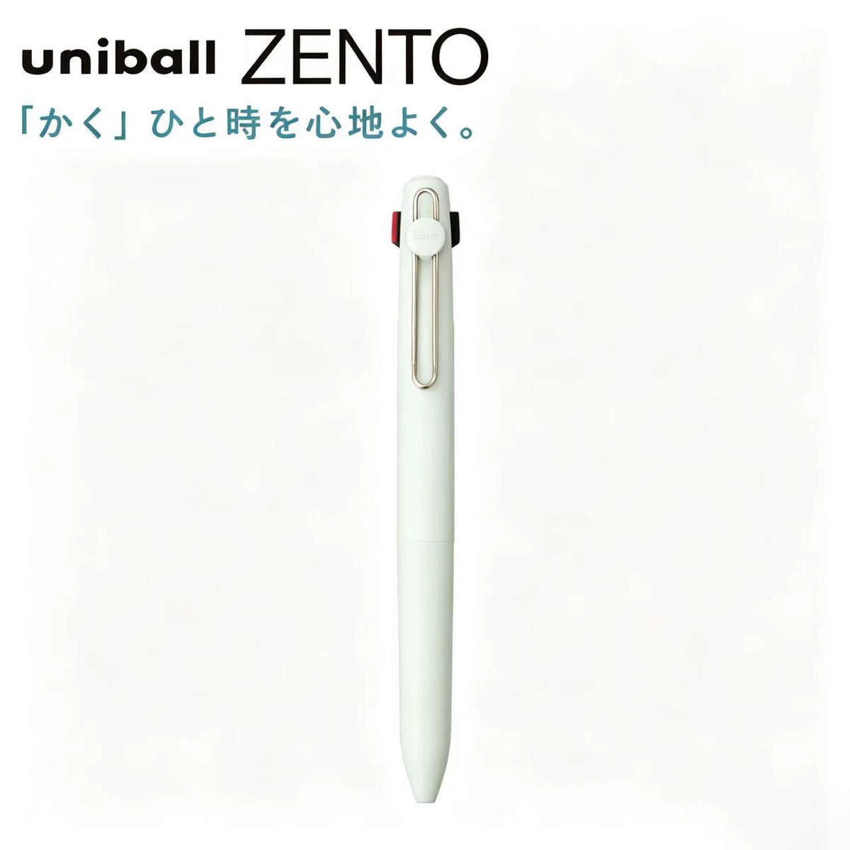 Uni-ball ZENTO 3-Color Gel Pen | Black, Red & Blue Ink | 0.38 / 0.5mm Mint Green 0.38mm
