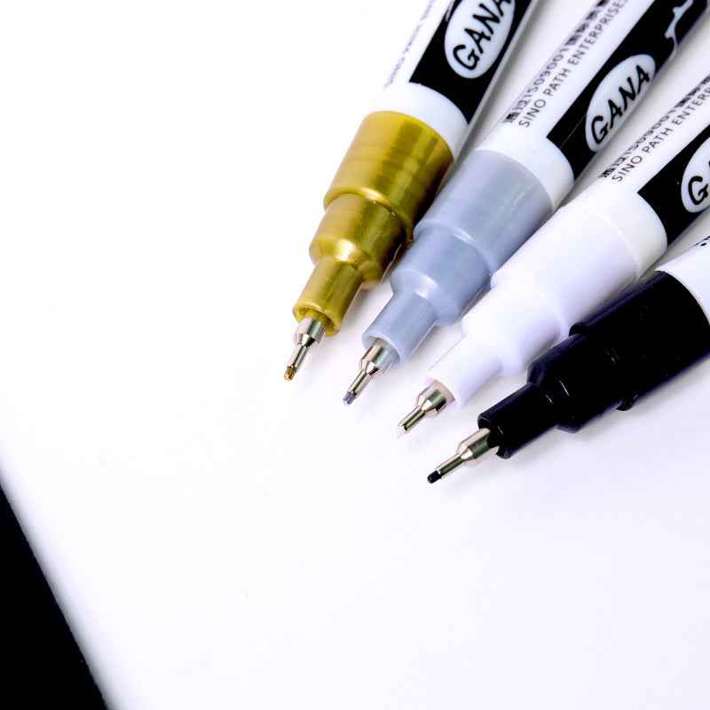 Guangna Paint Marker Extra Fijn (0,7 mm) WIT GOUD ZILVER ZWART