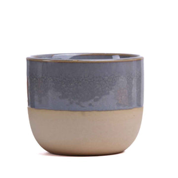 150ml Grey Ceramic Espresso Cups for Coffee Tea Set of 4