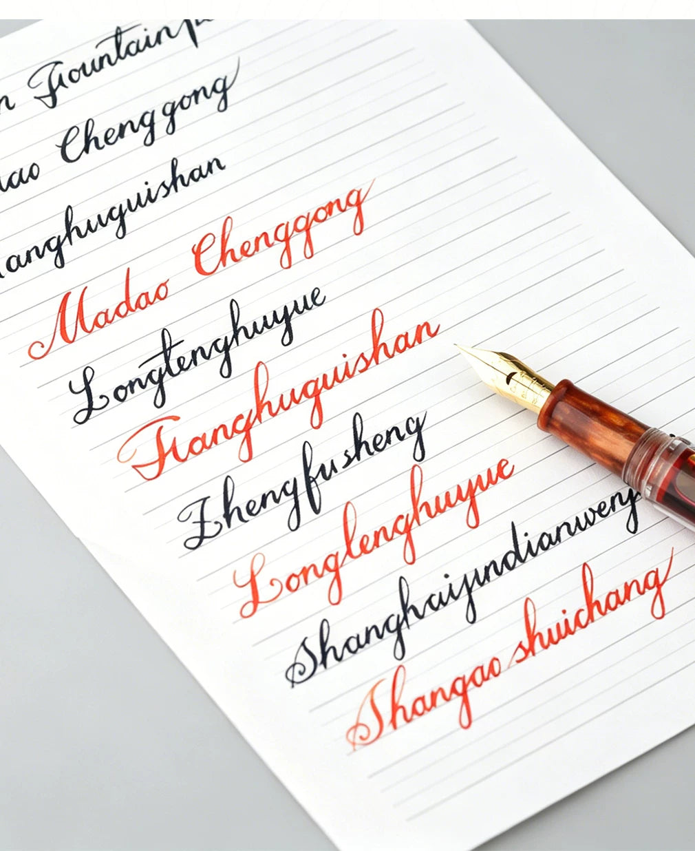 MAJOHN N15 Dual-Tip Fountain Pen | Glass Dip Nib + Flexible Italic Calligraphy Nib