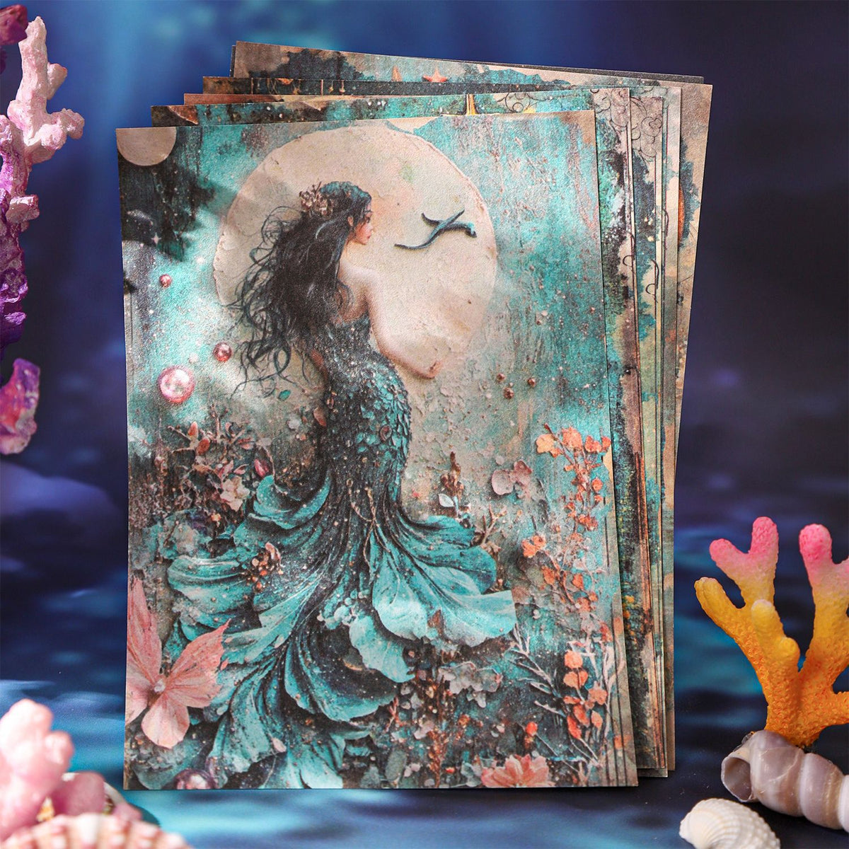 Mermaid Diary Scrapbook Paper Set - 180 Sheets