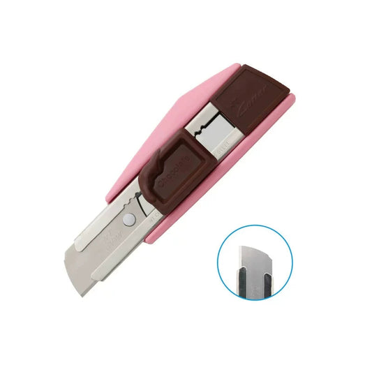 NT Cutter ZL2P Mini Utility Knife with Chocolate-Style Slider, 107mm Pink