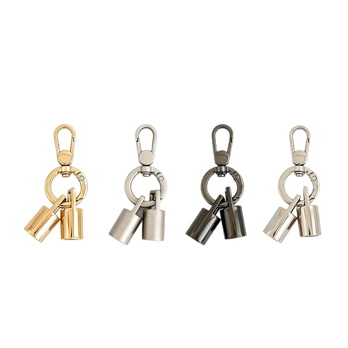 10mm Bell-Shaped Phone Strap & Keychain Findings, 12-Piece Mixed-Color Set