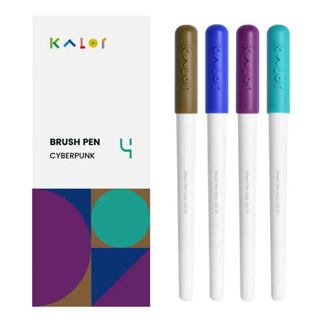 Kalor Pinselstift zum Zeichnen – Hart – 4-Farben-Set