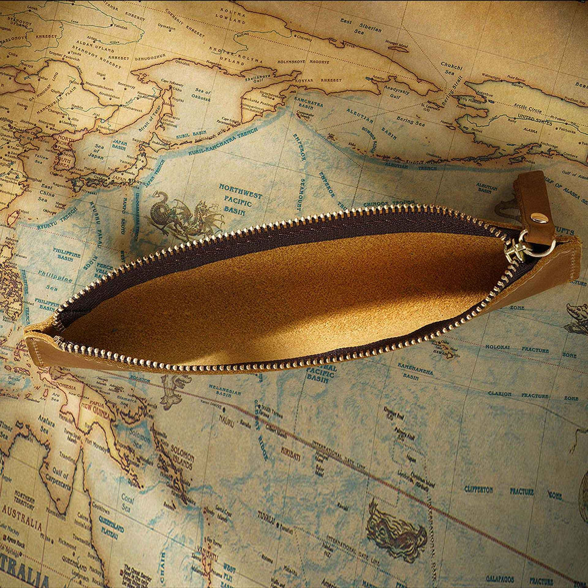 Mini Genuine Leather Fountain Pen Case Sleeve