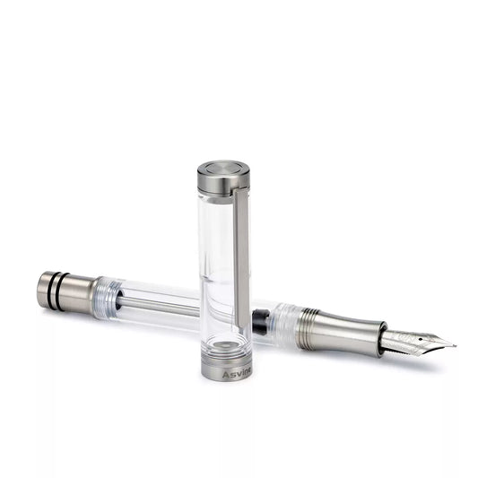 Asvine V200 Titanium Fountain Pen Vacuum Filling Iridium Nib