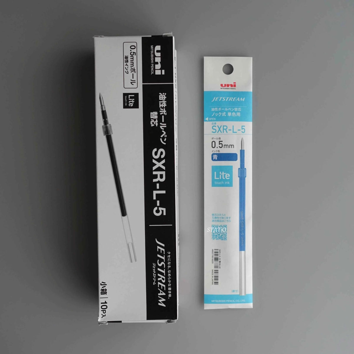 Uni Jetstream SXR-L-5 Lite Touch Ink Pen Refill 0.5mm 10 Pack Blue