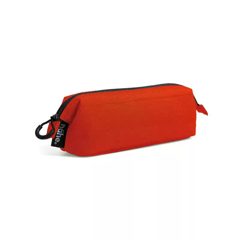 HIGHTIDE Nahe Soft Polyester Pen Case | W250 x H75 x D65mm | Japanese Stationery Pouch Red