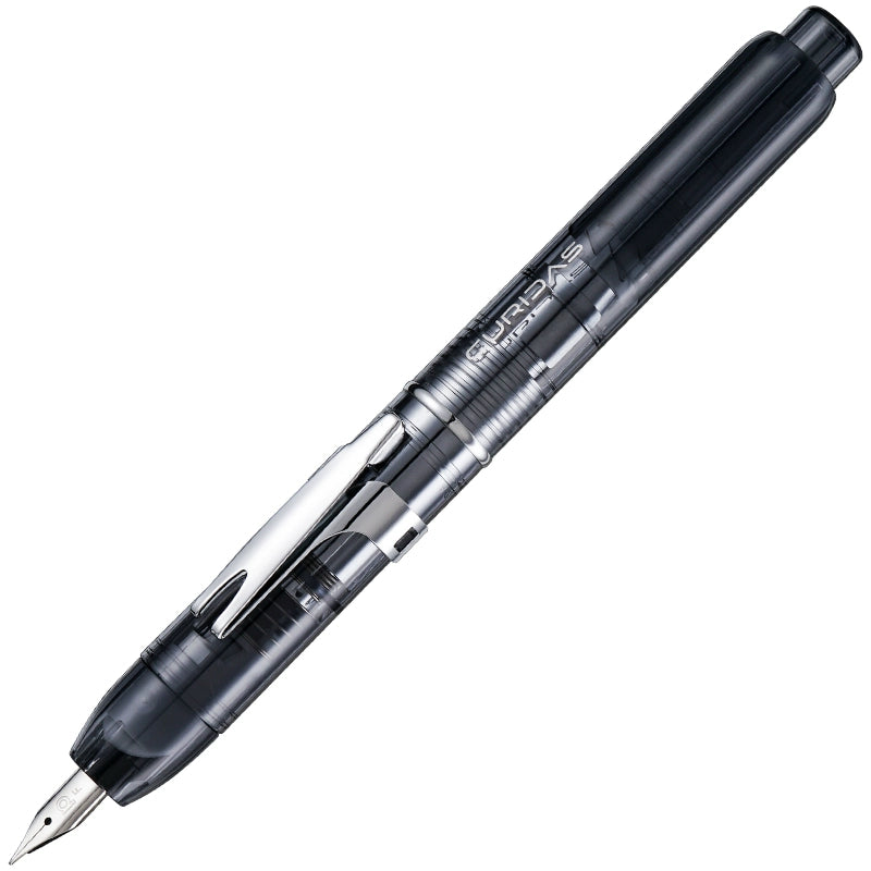 Platinum Curidas Knock-Type Fountain Pen Graphite Smoke