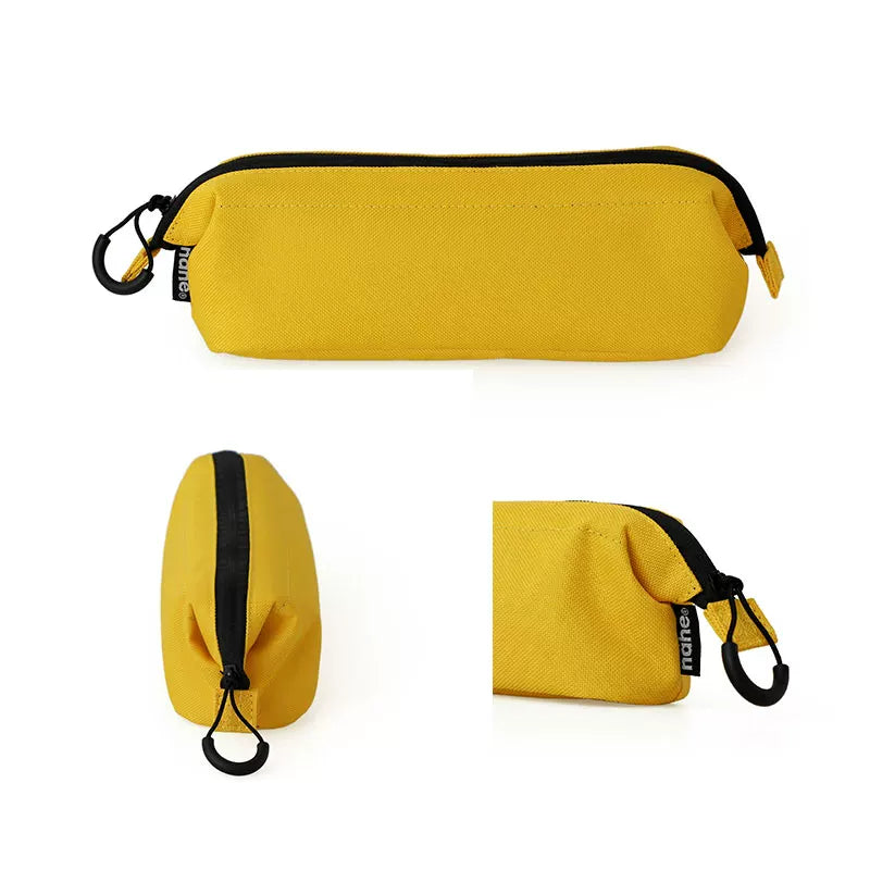 HIGHTIDE Nahe Soft Polyester Pen Case | W250 x H75 x D65mm | Japanese Stationery Pouch