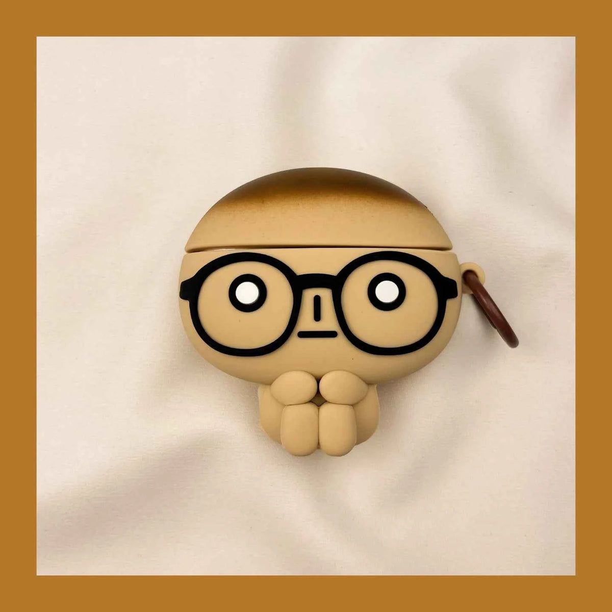 Japanese Kawaii Burnt Toast Character AirPods Case B