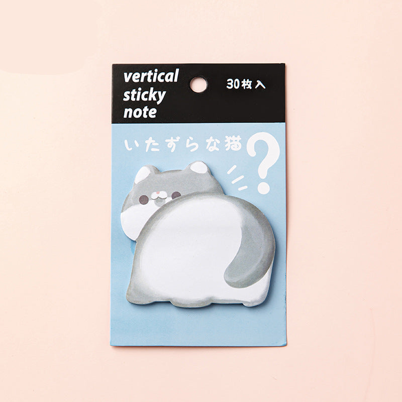 Animal Shaped Sticky Notes | Rabbit, Cat, Dog & Bird Memo Pads,12-Pack