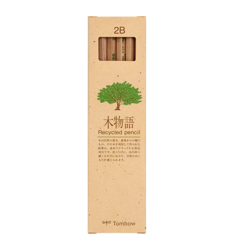 Tombow 2B HB Recycled Pencils,Kimonogatari,12 Pack 2B