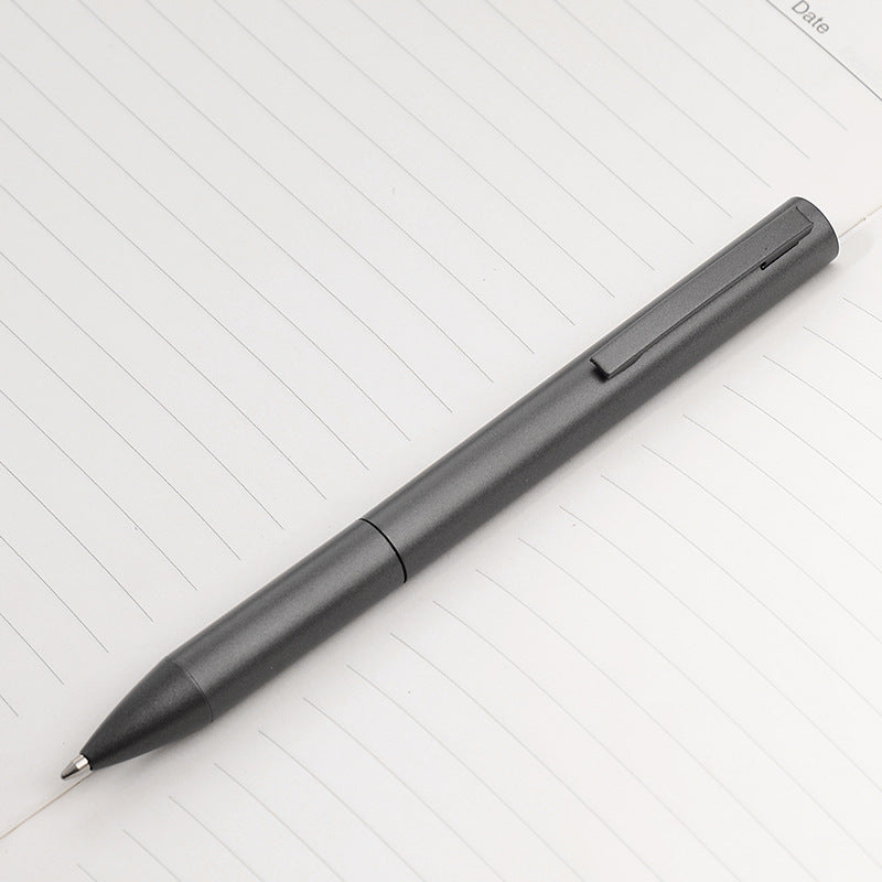 Matte Dark Gray Metal Ballpoint Pen | Twist Mechanism | Black Ink 1.0mm | 10-Pack
