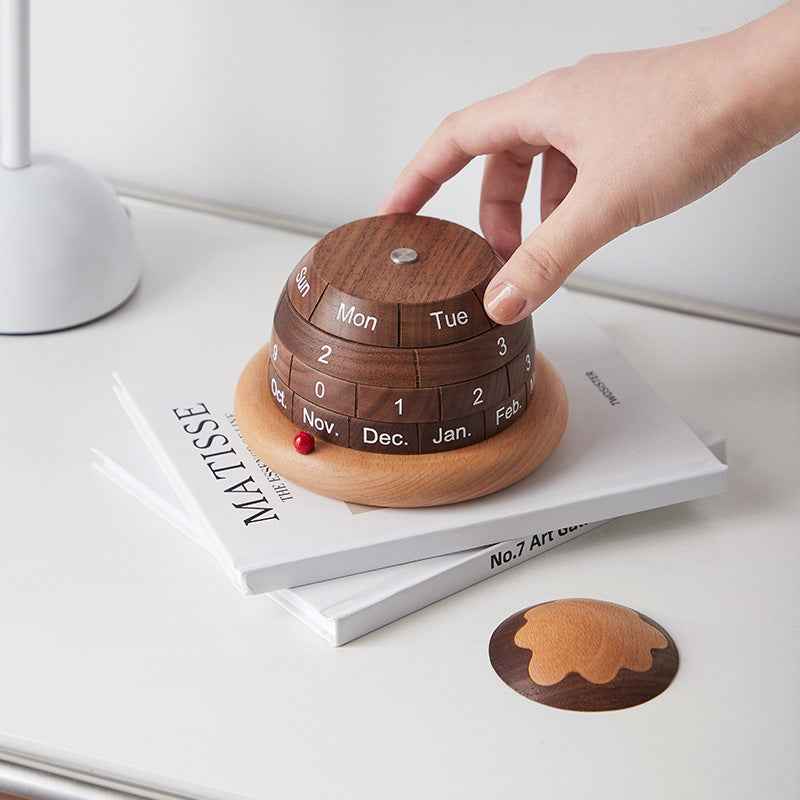 Solid Wood Planet Perpetual Calendar