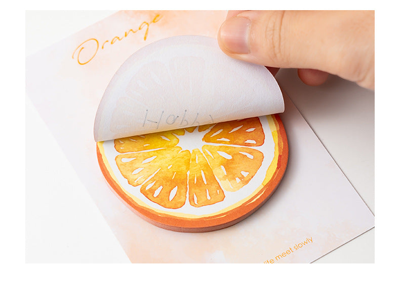 Fruit Shaped Sticky Notes | Avocado,Orange,Watermelon Strawberry 12-Pack