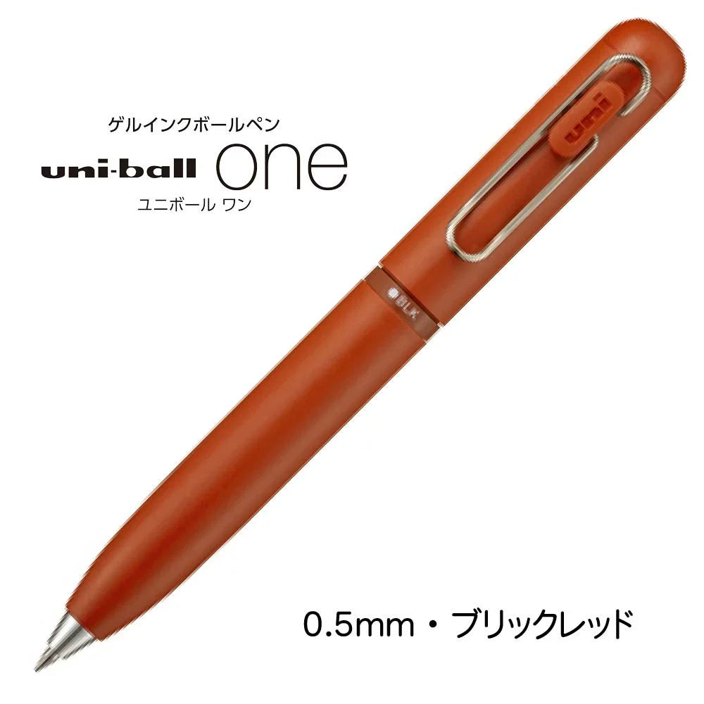 Uni Uniball One 3 Multi-Function 3-Color Gel Ink Pen 0.38mm/0.5mm Brick Red 0.5mm