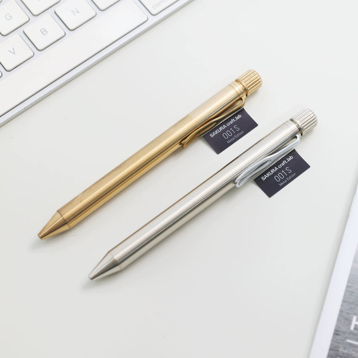 Sakura Craft Lab 001S Metal Edition Anniversary Limited Gel Pen, 0.5mm Blue-Black Ink