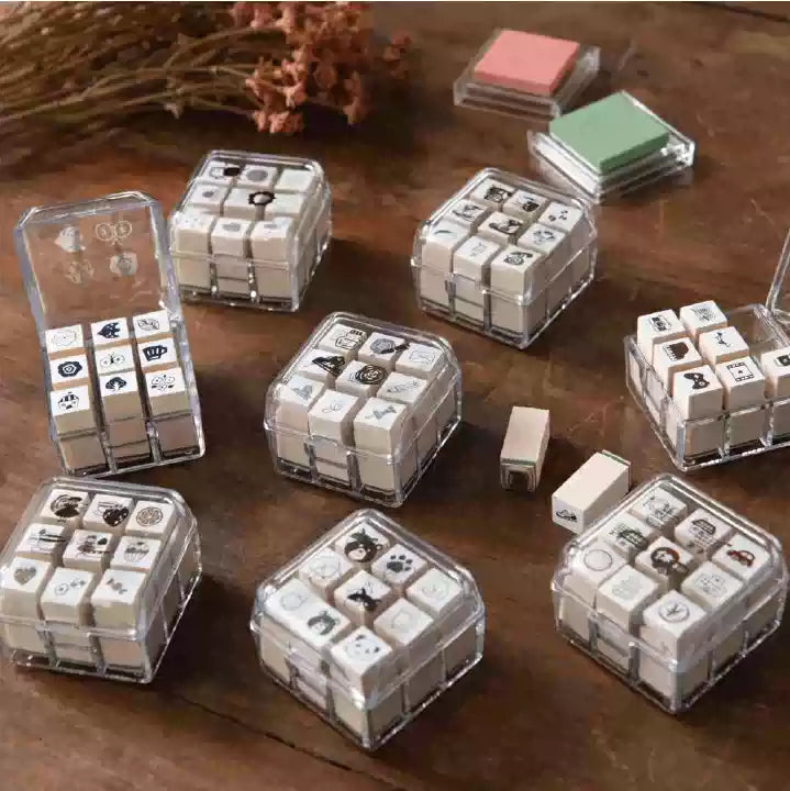 Beverly Mini Planner Stamp with Storage Case, 7 × 7 mm