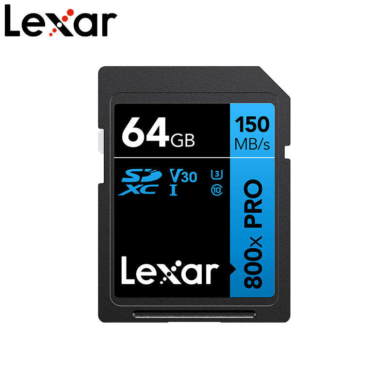 Lexar 32/64/128/256GB 800x PRO SDXC UHS-I Memory Card 64GB
