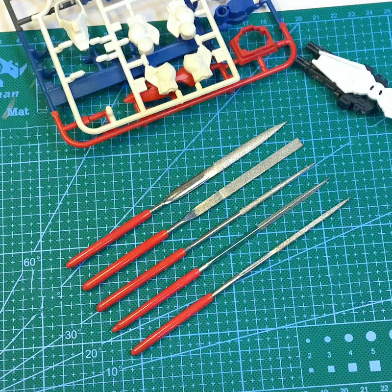 High-Precision Needle File Set 9-Piece Kit for Gundam Models,Alloy Figures & Detail Sanding