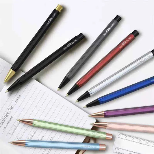 IWI toolHEX Aluminum Click Pen – 0.5mm Hexagonal Barrel with Scales