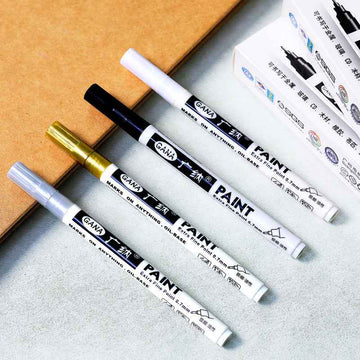 Guangna Paint Marker Extra Fijn (0,7 mm) WIT GOUD ZILVER ZWART