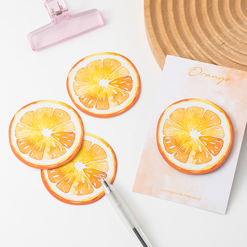 Fruit Shaped Sticky Notes | Avocado,Orange,Watermelon Strawberry 12-Pack