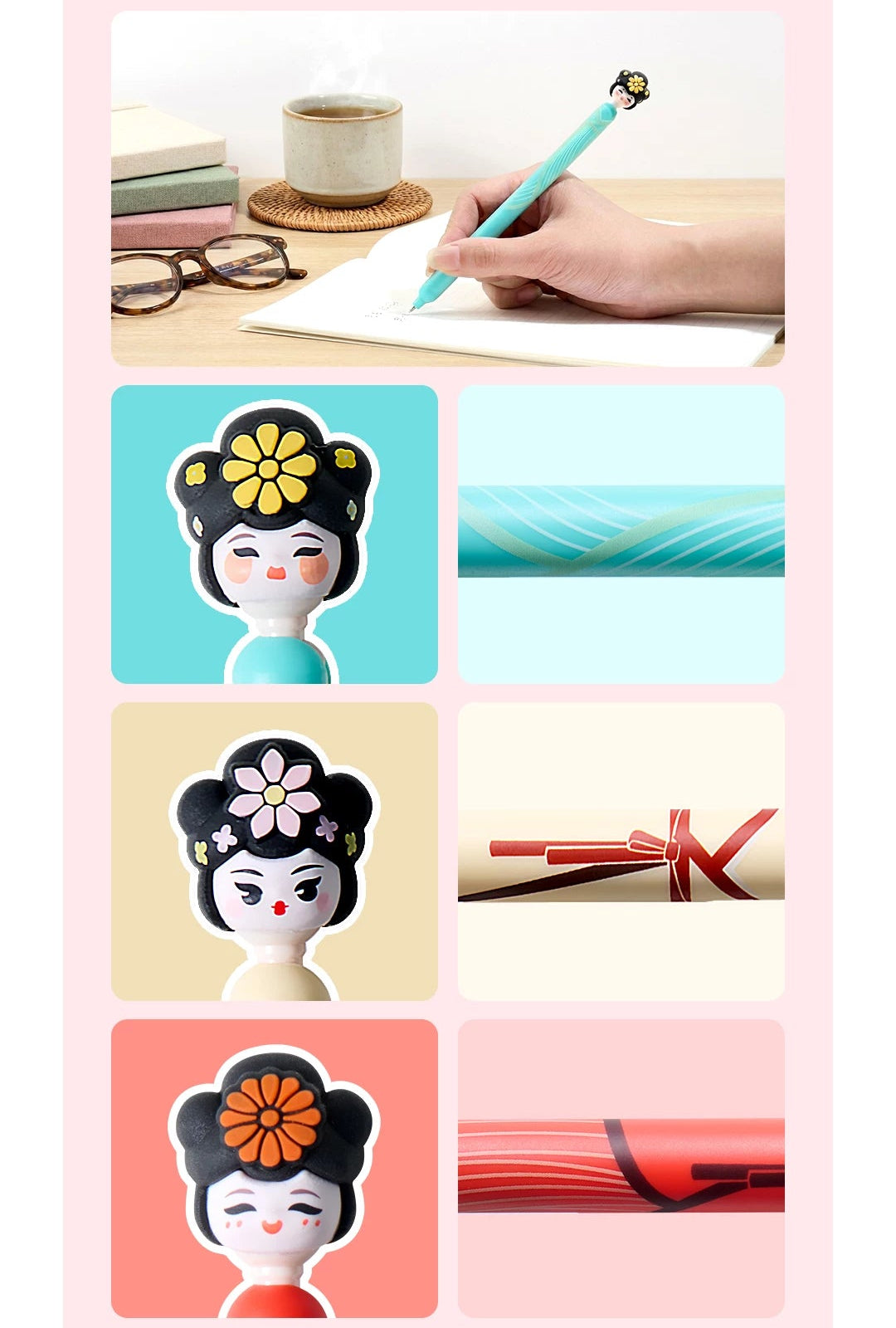 KACO POPUP x National Museum Limited Edition Click Gel Pen 3-Pack