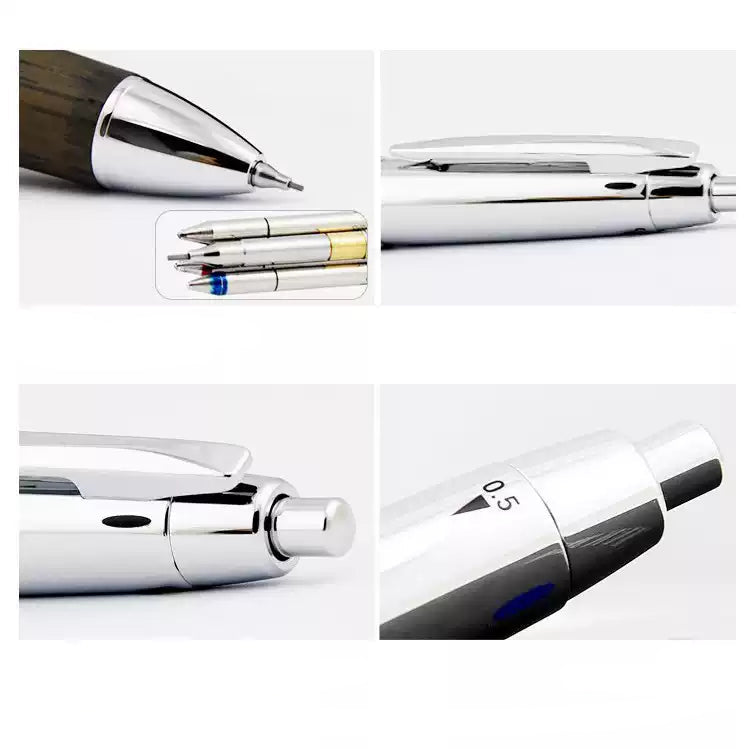 Uni MSE4-5025 Pure Malt Premium 3&1 Multi-Functional Pen,0.7mm