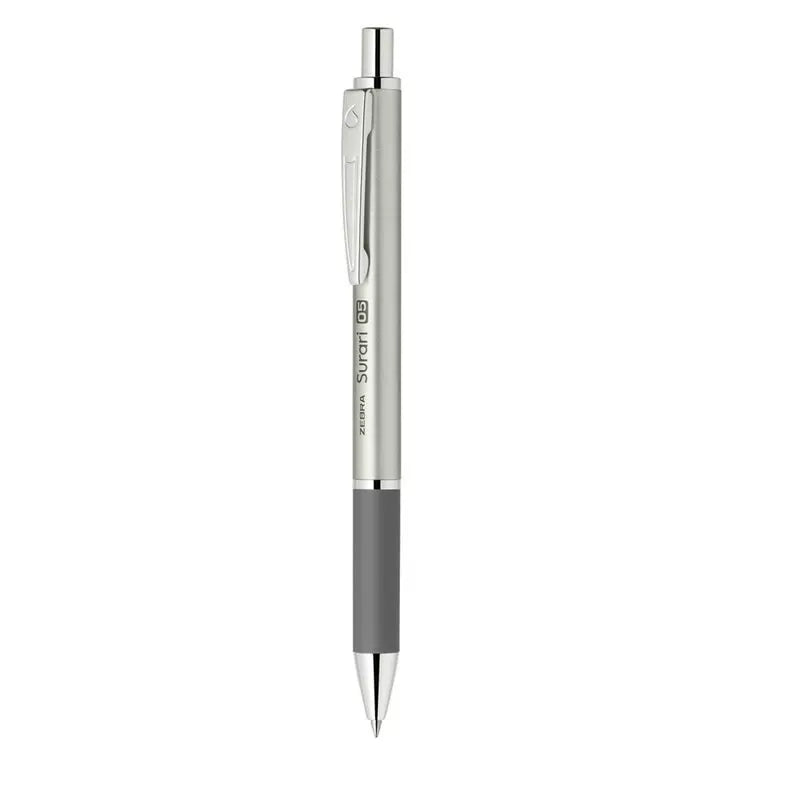 ZEBRA Surari 300 BAS38 Ballpoint Pen, 0.5mm, Black Ink Silver