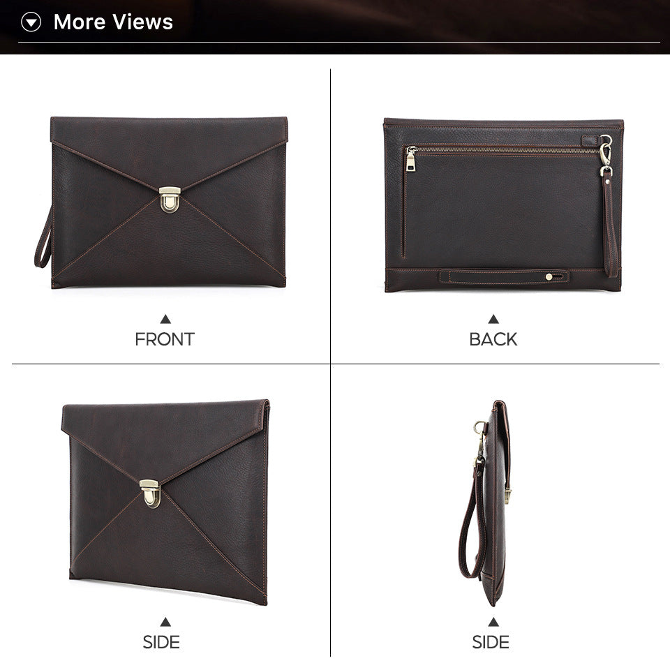 Genuine Leather Envelope Sleeve for MacBook Pro 14.2” Laptop Inner Bag