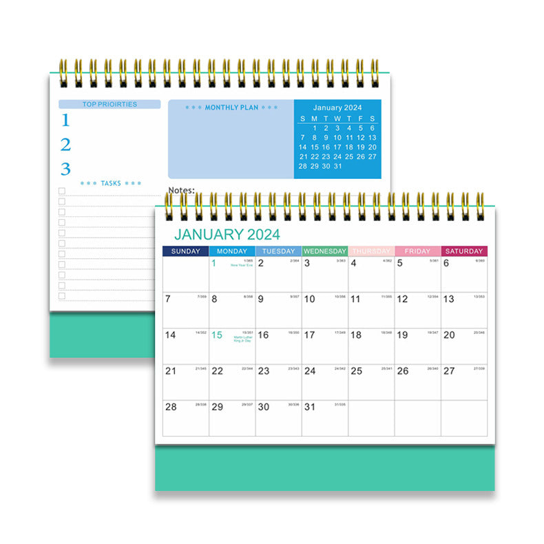Small Desk Calendar 2026,with To-do List Notes for Office School