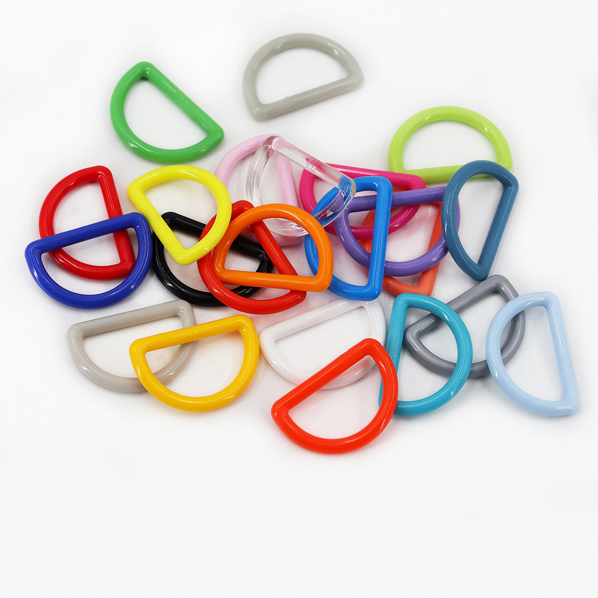 1 Inch Plastic D-Ring Buckle for Bags Backpacks 115 Pack(23 Colors)